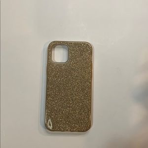 iPhone 12 6.1” Gold Glitter Case NWT